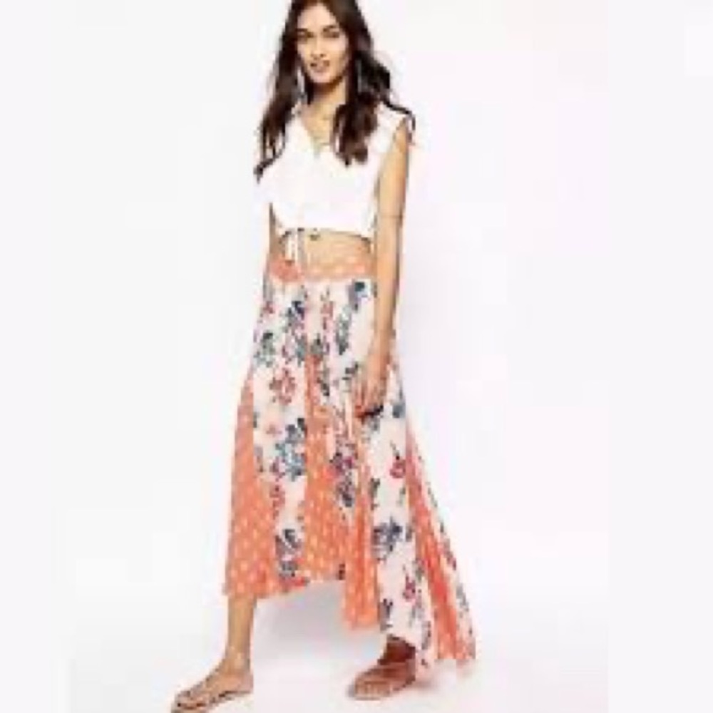 Free People | Maxi Flowy Skirt | NWT